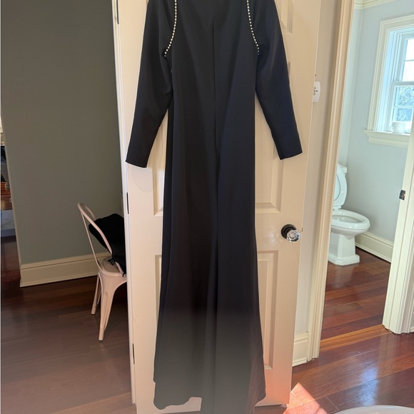 Mac Duggal Black Evening Gown with Embellished Neckline - Picture 6 of 6